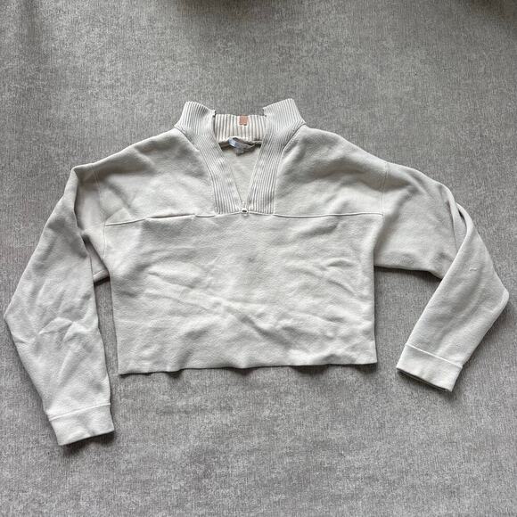 Lunya Sweaters - Lunya Beige Quarter Zip Sweater